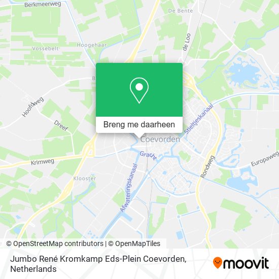 Jumbo René Kromkamp Eds-Plein Coevorden kaart