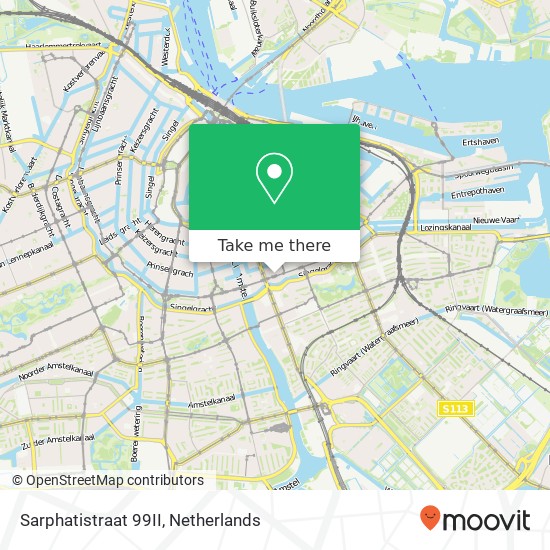 Sarphatistraat 99II, Sarphatistraat 99II, 1018 GA Amsterdam, Nederland kaart