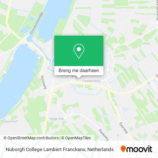 Nuborgh College Lambert Franckens kaart