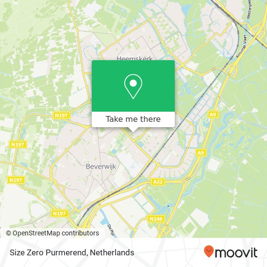 Size Zero Purmerend, Moezelstraat 142 kaart