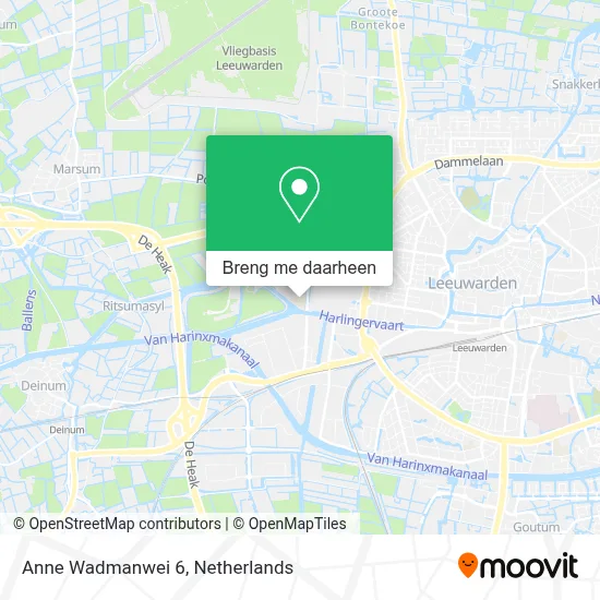 Anne Wadmanwei 6 kaart