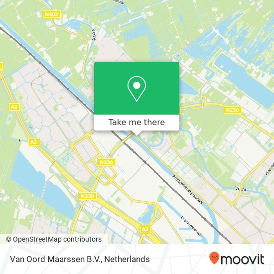 Van Oord Maarssen B.V., Straatweg 1 kaart