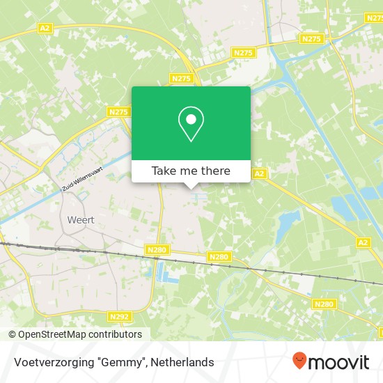 Voetverzorging ''Gemmy'', Leukerschansstraat 33 kaart