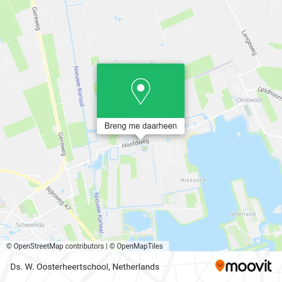 Ds. W. Oosterheertschool kaart