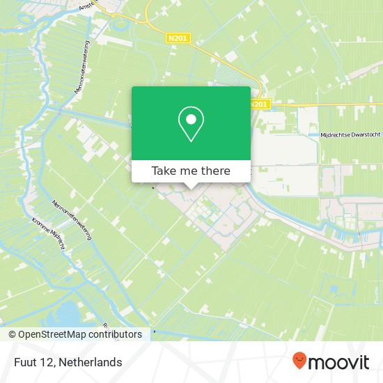 Fuut 12, Fuut 12, 3641 TC Mijdrecht, Nederland kaart