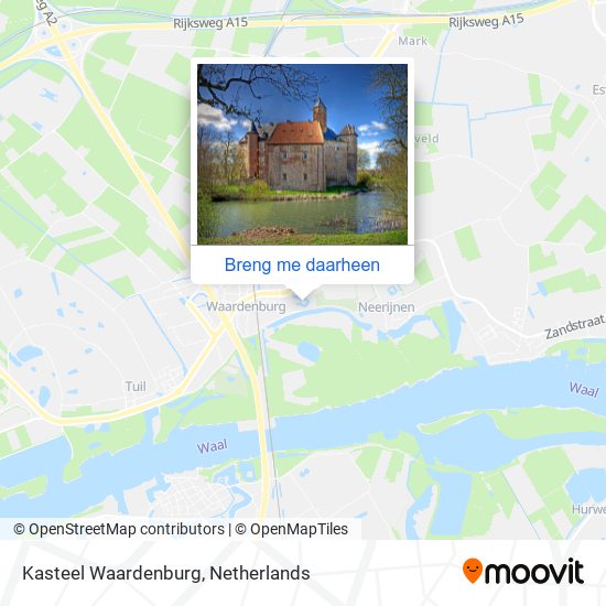 Kasteel Waardenburg kaart