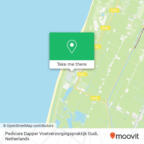 Pedicure Dapper Voetverzorgingspraktijk Gudi, Jan van Gentstraat 23 kaart