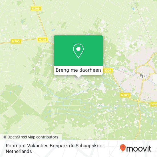 Roompot Vakanties Bospark de Schaapskooi, Centrumweg 5 kaart