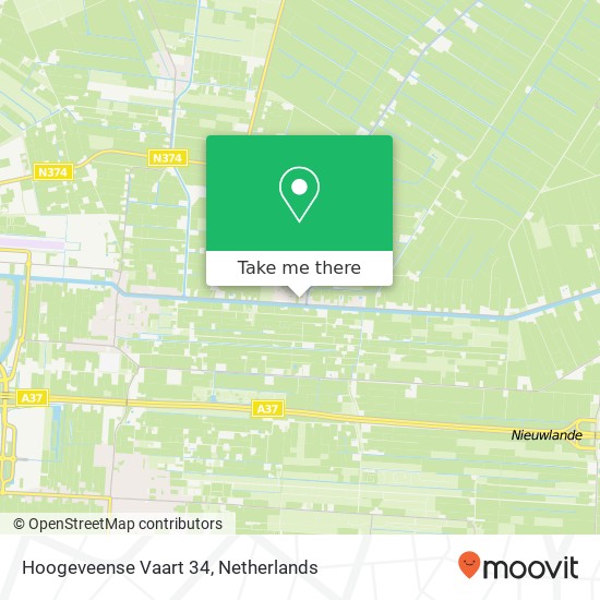 Hoogeveense Vaart 34, 7912 TB Nieuweroord kaart