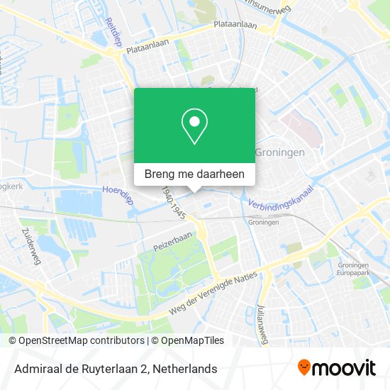 Admiraal de Ruyterlaan 2 kaart