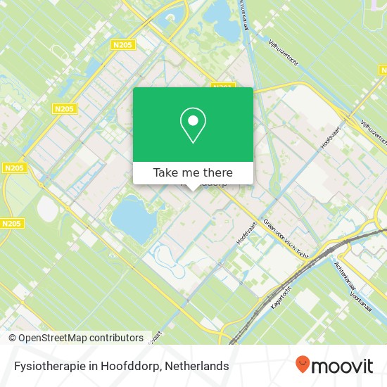 Fysiotherapie in Hoofddorp, Markenburg 131 kaart