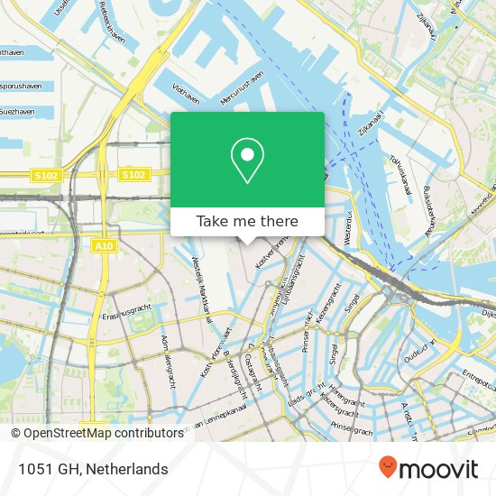 1051 GH, 1051 GH Amsterdam, Nederland kaart