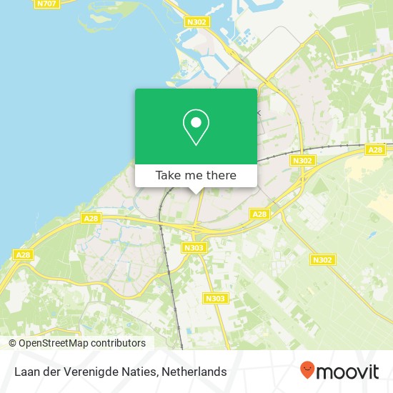 Laan der Verenigde Naties, 3844 Harderwijk kaart