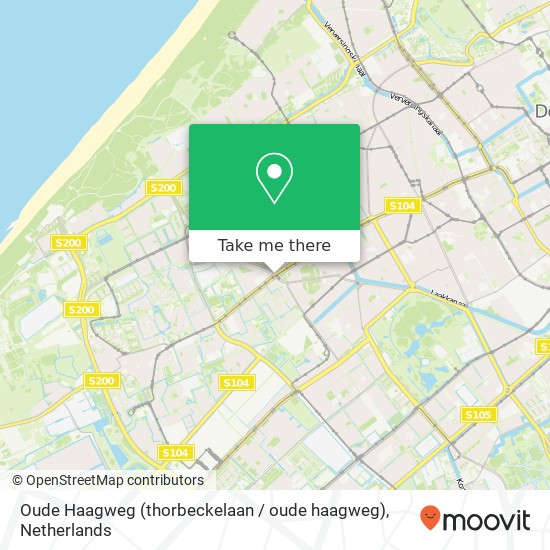 Oude Haagweg (thorbeckelaan / oude haagweg), 2564 BP Den Haag kaart