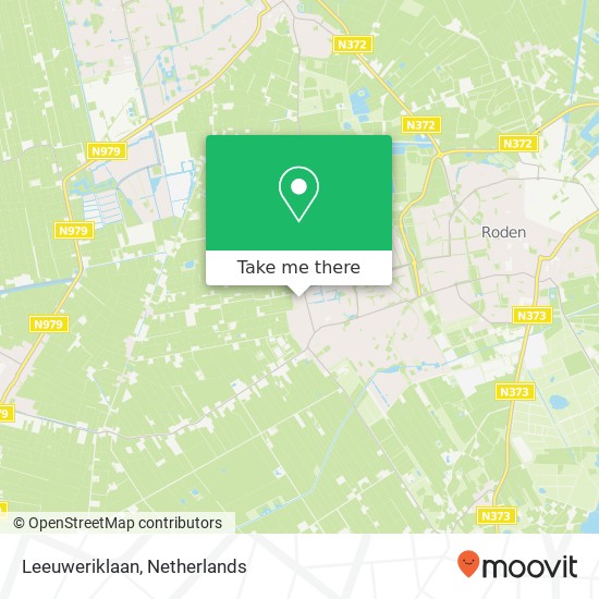 Leeuweriklaan, Leeuweriklaan, 9311 RH Nieuw-Roden, Nederland kaart