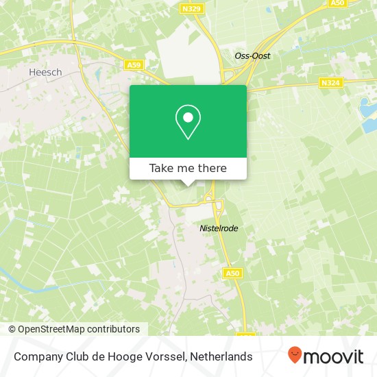 Company Club de Hooge Vorssel, Slotenseweg 11 kaart