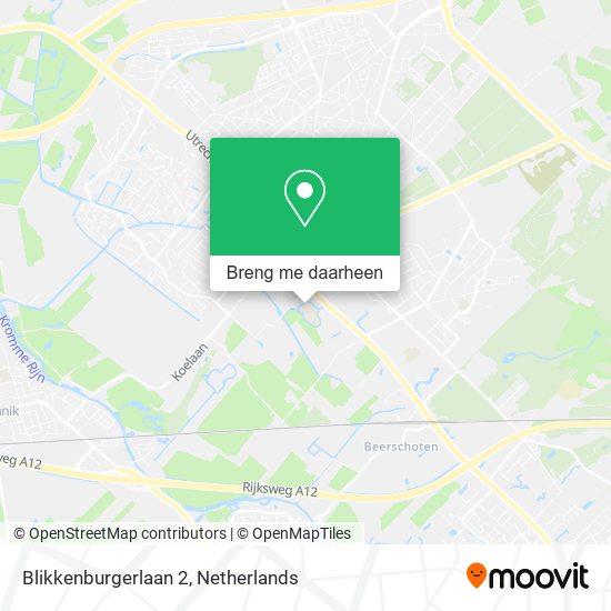 Blikkenburgerlaan 2 kaart