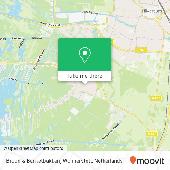 Brood & Banketbakkerij Wolmerstett, Nootweg 22 kaart