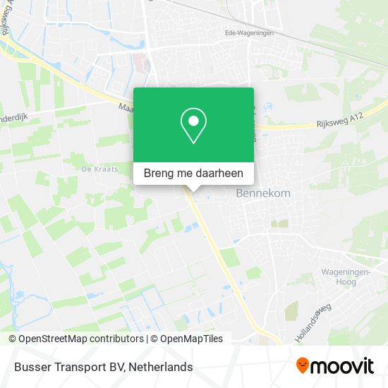 Busser Transport BV kaart