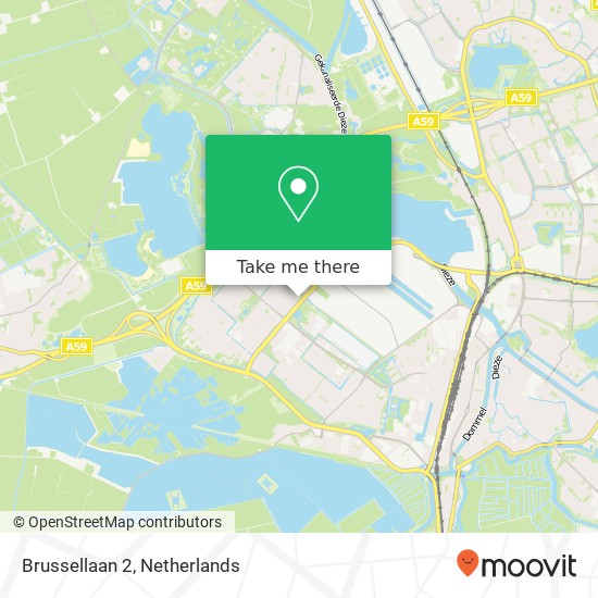 Brussellaan 2, 5224 VJ 's-Hertogenbosch kaart