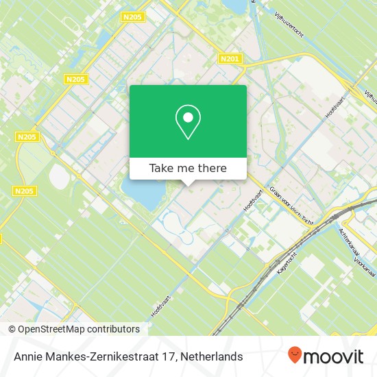 Annie Mankes-Zernikestraat 17, 2135 PL Hoofddorp kaart