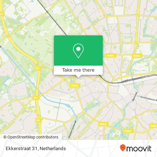 Ekkerstraat 31, 5616 SN Eindhoven kaart