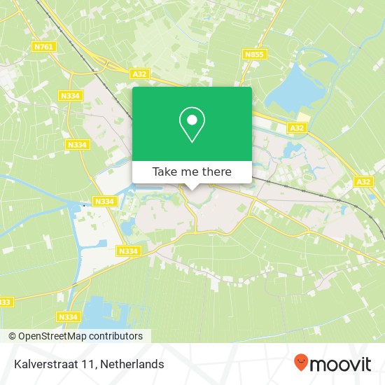 Kalverstraat 11, 8331 JL Steenwijk kaart