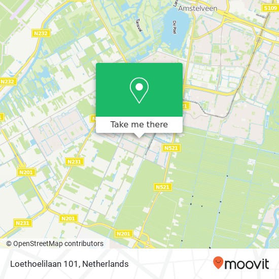 Loethoelilaan 101, 1187 VG Amstelveen kaart