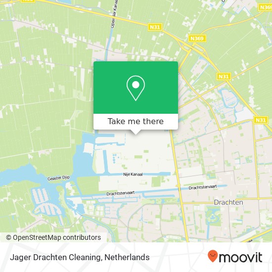 Jager Drachten Cleaning, Het Helmhout 13 kaart