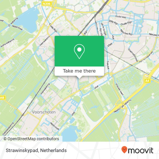 Strawinskypad, Strawinskypad, 2324 Leiden, Nederland kaart