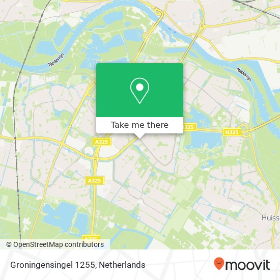 Groningensingel 1255, Groningensingel 1255, 6835 HZ Arnhem, Nederland kaart