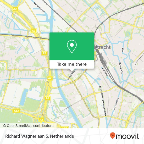 Richard Wagnerlaan 5, 3533 GC Utrecht kaart