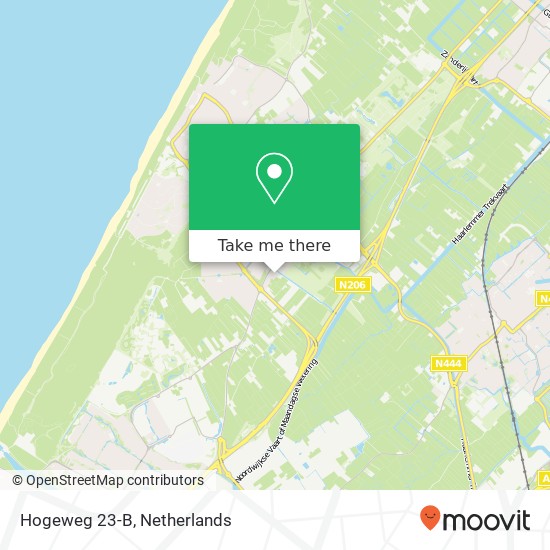 Hogeweg 23-B, Hogeweg 23-B, 2201 AN Noordwijk, Nederland kaart