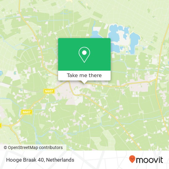 Hooge Braak 40, 5761 HA Bakel kaart