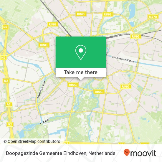 Doopsgezinde Gemeente Eindhoven, Da Costaweg 16 kaart