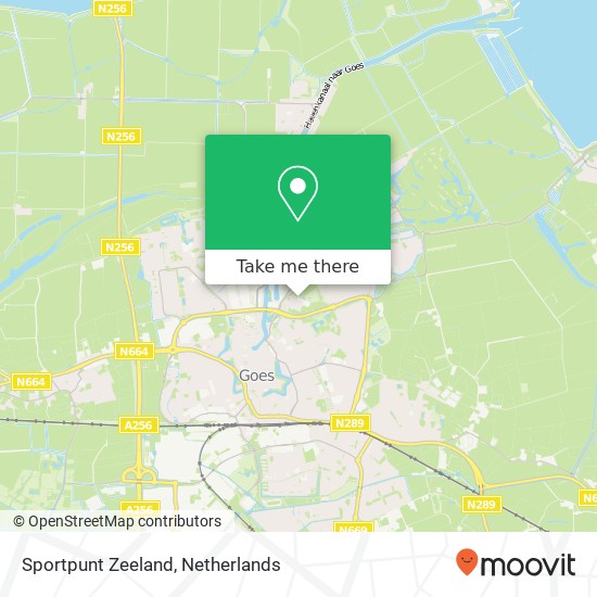 Sportpunt Zeeland kaart