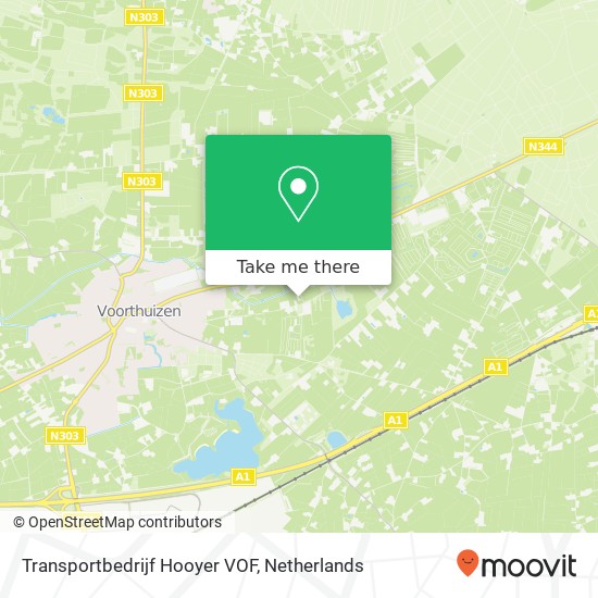 Transportbedrijf Hooyer VOF kaart