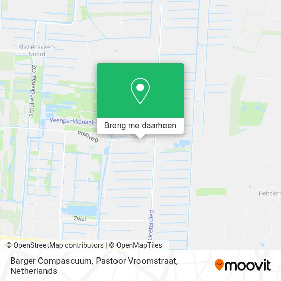Barger Compascuum, Pastoor Vroomstraat kaart