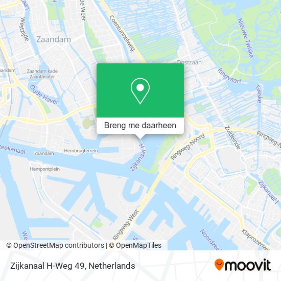 Zijkanaal H-Weg 49 kaart