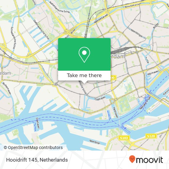 Hooidrift 145, 3023 KM Rotterdam kaart