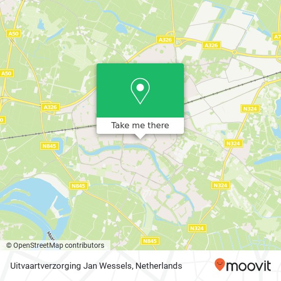 Uitvaartverzorging Jan Wessels, Elckerlijcweg kaart