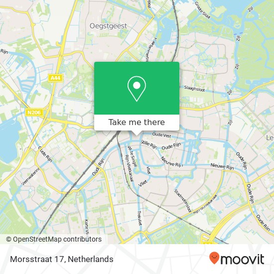 Morsstraat 17, 2312 BK Leiden kaart