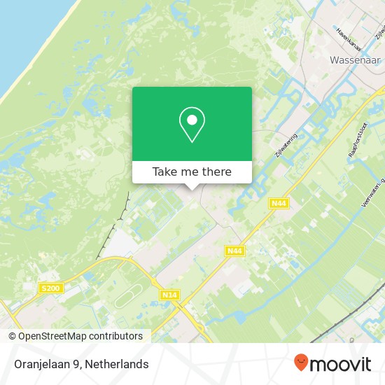 Oranjelaan 9, 2243 HG Wassenaar kaart