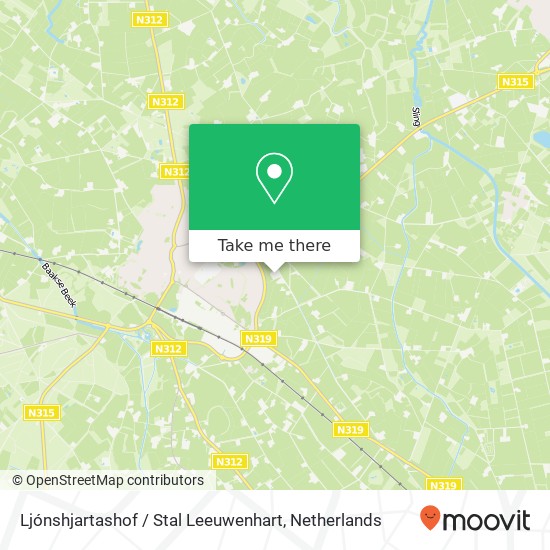 Ljónshjartashof / Stal Leeuwenhart, Nieuwenhuishoekweg 1B kaart