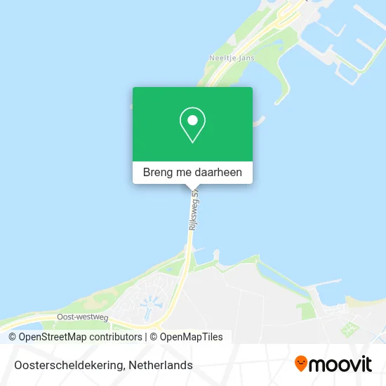 Oosterscheldekering kaart