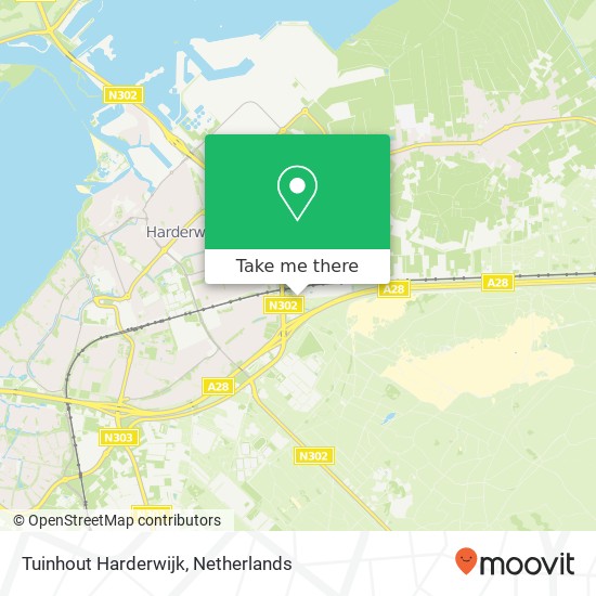 Tuinhout Harderwijk, Zandlaan kaart