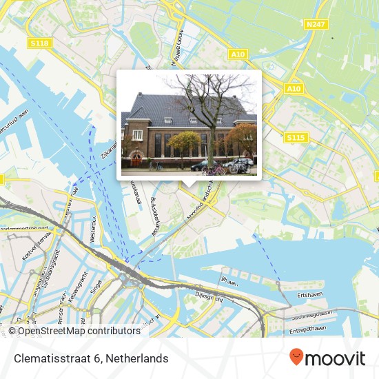 Clematisstraat 6, 1032 GC Amsterdam kaart