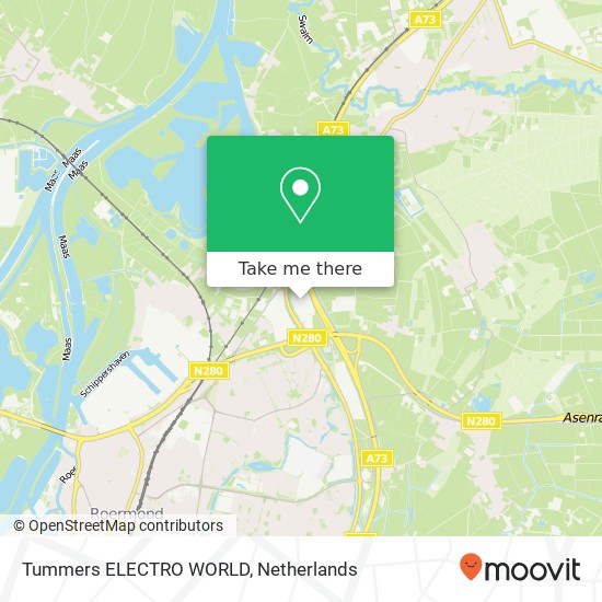 Tummers ELECTRO WORLD, Schaarbroekerweg kaart