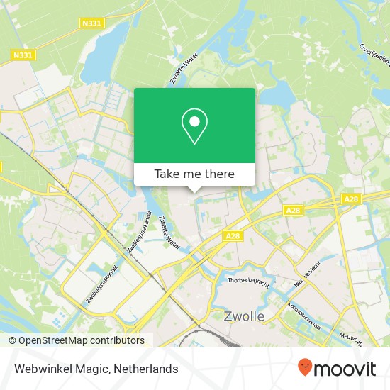 Webwinkel Magic, Porporastraat 148 kaart