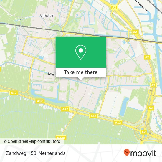 Zandweg 153, 3454 HA De Meern kaart